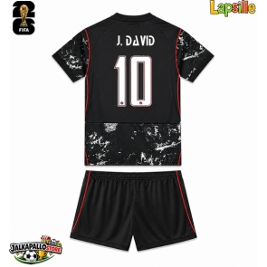 Kanada Jonathan David #10 Vieraspaita Lapsille MM-kisat 2026 Lyhythihainen (+ shortsit)